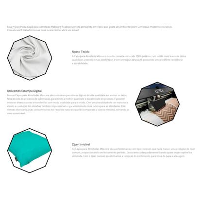 Imagem de Capa Para Almofada Mdecore Pets 45x45cm  - Pug