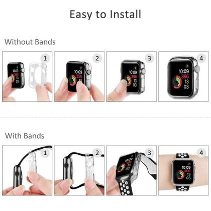 Imagem de Capa para Apple Watch Series 9 8 7 45 mm/Série 6 5 4 Se 44 mm