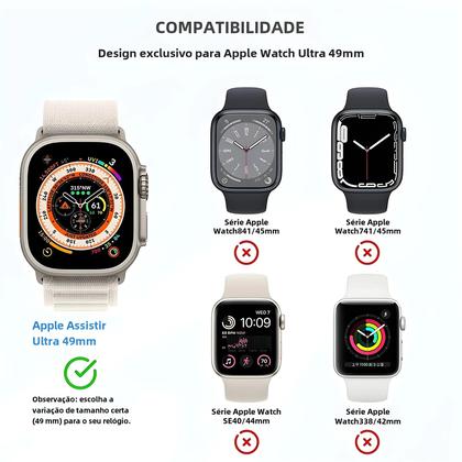 Imagem de Capa para Apple Watch Ultra 49mm com Protetor de Tela e Acessórios de Pulseira