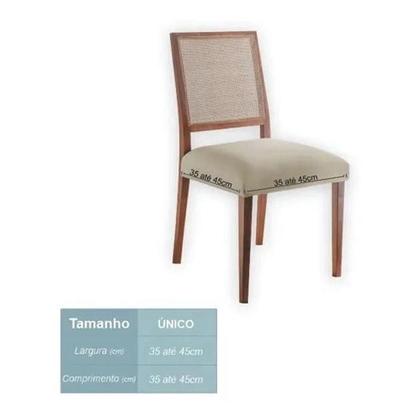 Imagem de Capa Para Assento De Cadeira Flexivel Pratica Palha Adomes