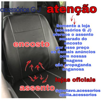 Imagem de capa para banco de carro 100% em couro preto para Cobalt 2013