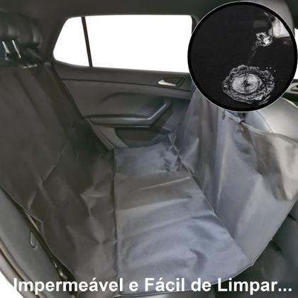 Imagem de Capa para Banco Traseiro Carro Impermeavel Pet Cães e Gatos