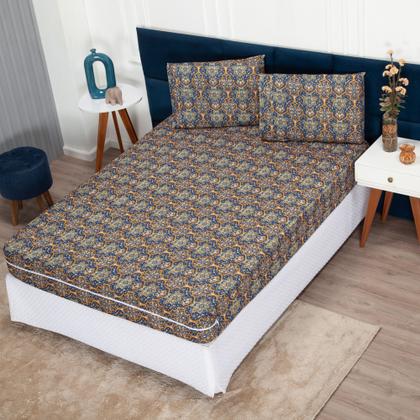 Imagem de Capa Para Cama de Solteiro 30cm Altura Malha Gel Com Zíper Protege e Renova o Colchão!