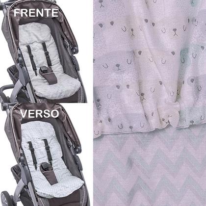 Imagem de Capa Para Carrinho Acolchoada Dupla Face 74cm X 36cm - Papi Têxtil