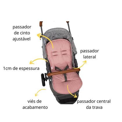 Imagem de Capa para Carrinho de Bebê com Enchimento 100% Algodão