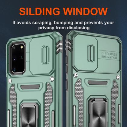 Imagem de Capa para celular ATUMP Galaxy S20 Plus 6,7" verde à prova de choque