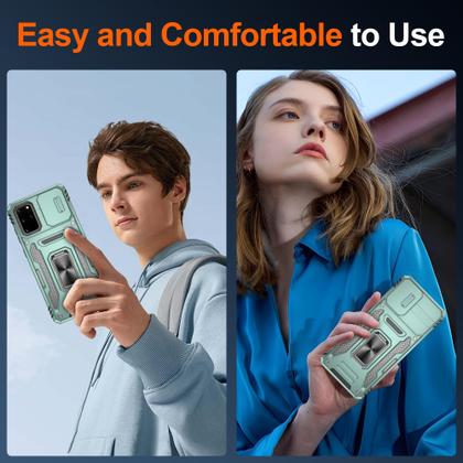 Imagem de Capa para celular ATUMP Galaxy S20 Plus 6,7" verde à prova de choque