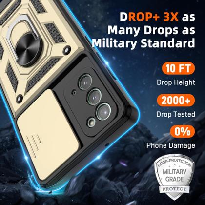 Imagem de Capa para celular ATUMP Note 20 5G 6,7" à prova de choque dourada