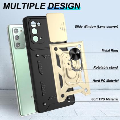 Imagem de Capa para celular ATUMP Note 20 5G 6,7" à prova de choque dourada