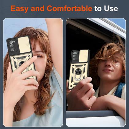 Imagem de Capa para celular ATUMP Note 20 5G 6,7" à prova de choque dourada