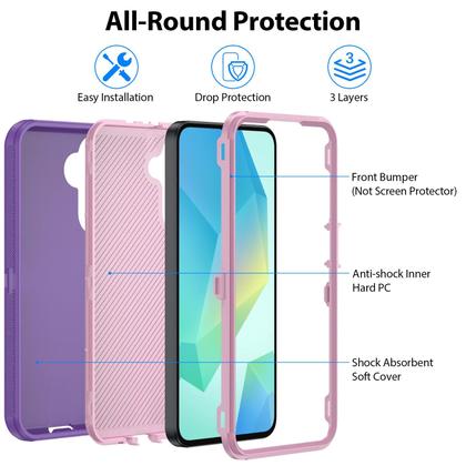 Imagem de Capa para celular COOYA Galaxy A16 6,7" roxa robusta