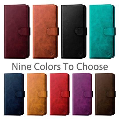 Imagem de Capa para celular DuckSky, carteira de couro genuíno para iPhone 16 Pro Max