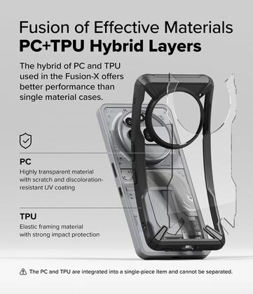 Imagem de Capa para celular Ringke Fusion-X compatível com Nothing Phone 3a Pro