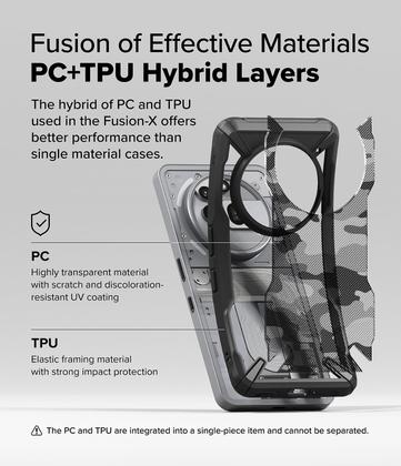Imagem de Capa para celular Ringke Fusion-X compatível com Nothing Phone 3a Pro