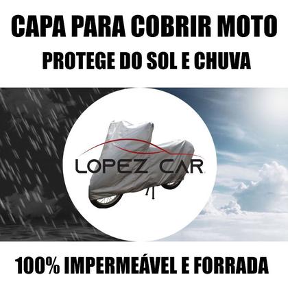 Imagem de Capa Para Cobrir Moto Honda ELITE 125 Forrada, Impermeável, Anti-U.V. - Protege do Sol, Chuva e Poeira - LOPEZCAR