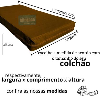 Imagem de Capa Para Colchão Berço Mini Cama Impermeável Com Zíper Marrom