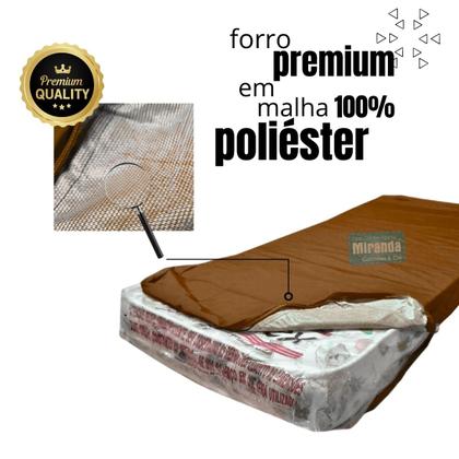 Imagem de Capa Para Colchão Berço Mini Cama Impermeável Com Zíper Marrom