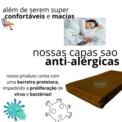 Imagem de Capa Para Colchão Berço Mini Cama Impermeável Com Zíper Marrom