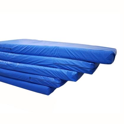 Imagem de Capa para Colchão Casal Impermeável 100% Poliéster Cor Azul com zíper grande