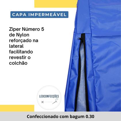 Imagem de capa para colchão Solteiro impermeável com zíper direto da fabrica