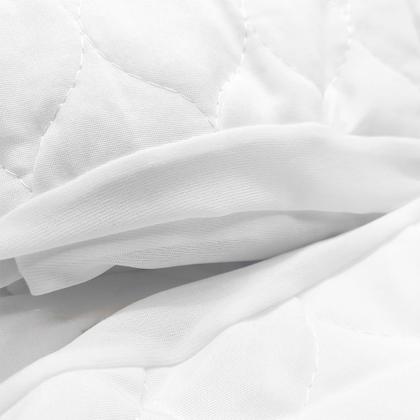 Imagem de Capa para Colchao Solteiro Standard Box Protetor de Colchão Branco Poliester 88cm x 188cm