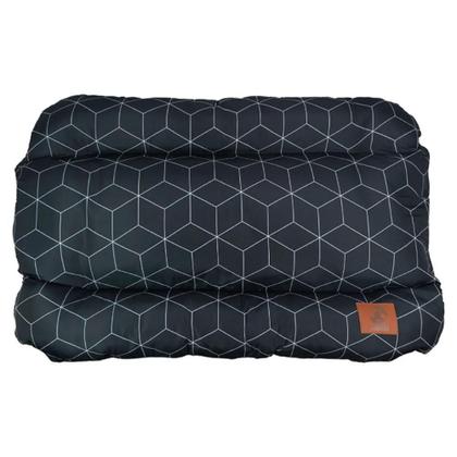 Imagem de Capa Para Colchonete Cama Mabuu Pet - Linhas Geométricas Preta - Tam M