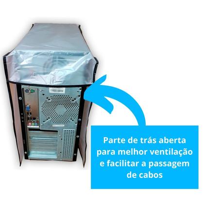 Imagem de Capa Para Computador Gabinete CPU Resistente a Poeira Líquidos Impermeável Reforçada
