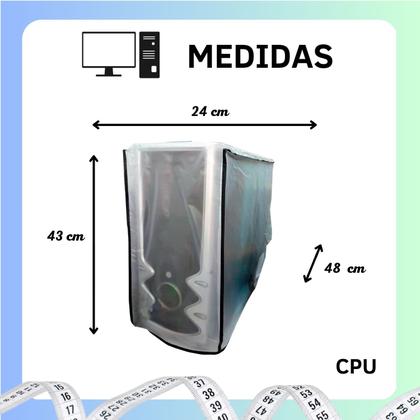 Imagem de Capa Para Computador Gabinete CPU Resistente a Poeira Líquidos Impermeável Reforçada
