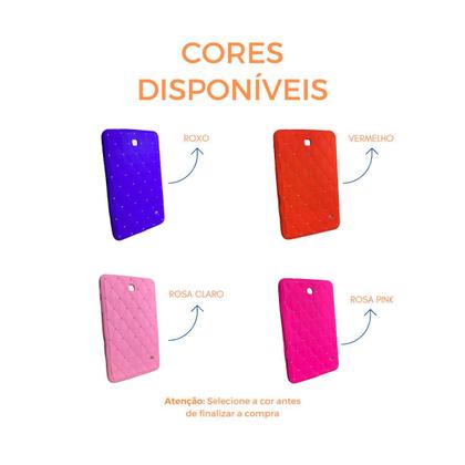 Imagem de Capa para de Tablet 8 Polegadas com Design Emborrachado + Película Anti Brilho
