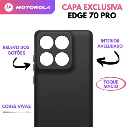Imagem de Capa Para Edge 70 Pro Capinha Aveludada Compatível Motorola Cor:Pink