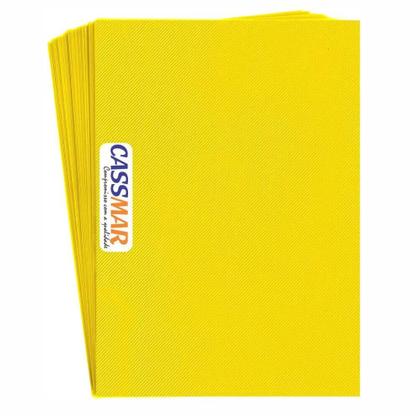 Imagem de Capa para Encadernação A4 Amarelo Line Frente PP 0,30 100un