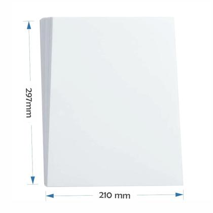 Imagem de Capa Para Encadernação A4 Branca Couro 100 Un