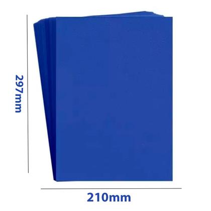 Imagem de Capa Para Encadernação A4 Cristal Line + Azul Couro 200 Un