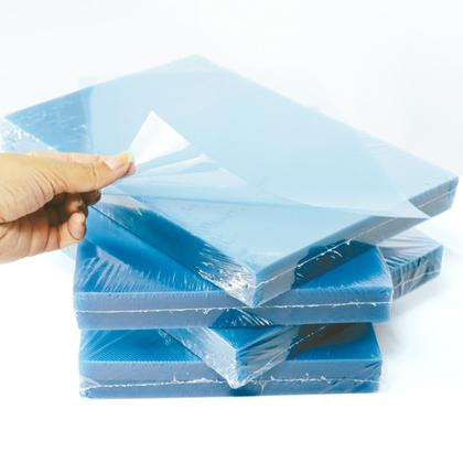 Imagem de Capa Para Encadernação A4 Cristal Line + Azul Couro 200 Un