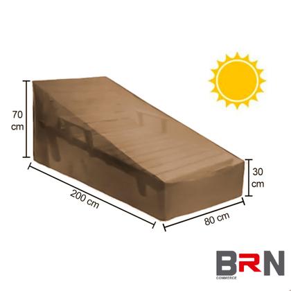 Imagem de Capa Para Espreguiçadeira Proteção Impermeável Moveis Área Externa Cores + Bolsa
