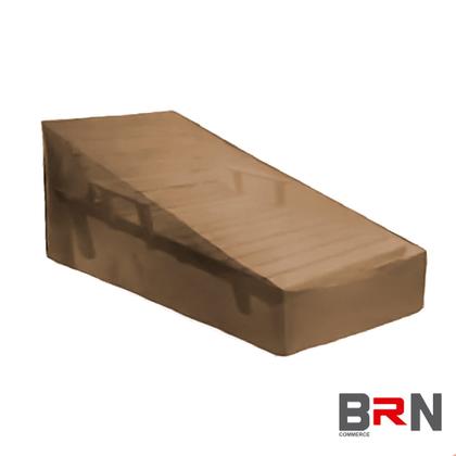 Imagem de Capa Para Espreguiçadeira Proteção Impermeável Moveis Área Externa Cores + Bolsa