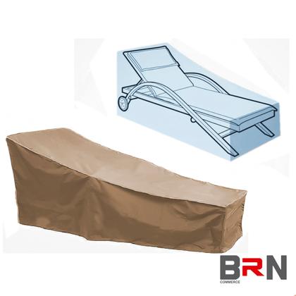 Imagem de Capa Para Espreguiçadeira Proteção Impermeável Moveis Área Externa Cores + Bolsa