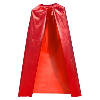 Imagem de Capa para Fantasia Vermelha Metalizada Adulto p/ festa
