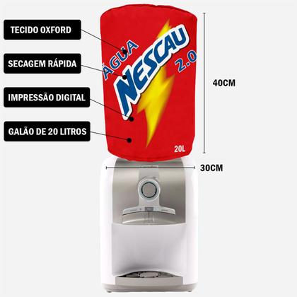 Imagem de Capa Para Galão de Água 20 Litros Nescau  Novadecora