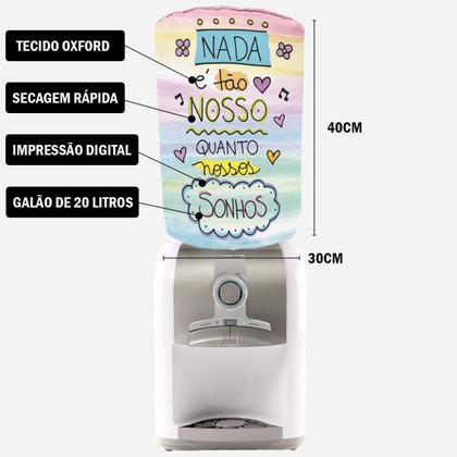 Imagem de Capa Para Galão de Água Nada é Tão Nosso 20 Litros  Novadecora