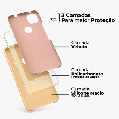 Imagem de Capa para Galaxy A52 em Silicone Aveludado e Proteção na Câmera