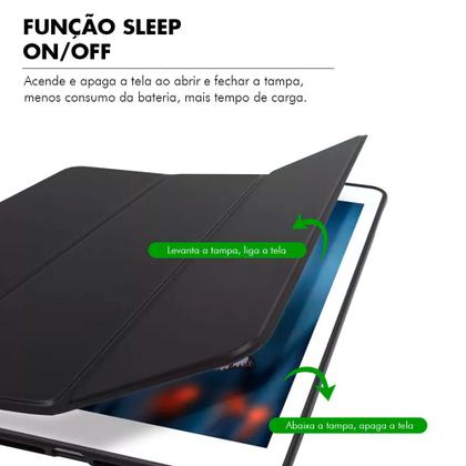 Imagem de Capa Para Ipad 10 10.9 10ª Geração Case Smart Resistente Proteção Fina Magnética Leve Premium