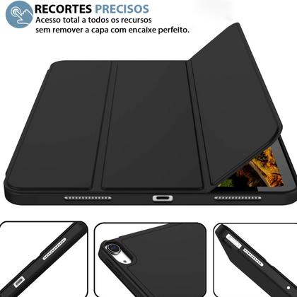 Imagem de Capa para iPad Air 11 polegadas 2024 (M2) Case Smart Porta Pencil Anti Impacto Premium