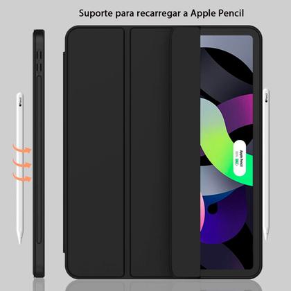 Imagem de Capa para iPad Air 13 polegadas 2024 (M2) Smart Anti Impacto Porta Pencil Resistente