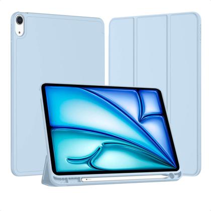 Imagem de Capa para iPad Air 13 polegadas 2024 (M2) Smart Anti Impacto Porta Pencil Resistente