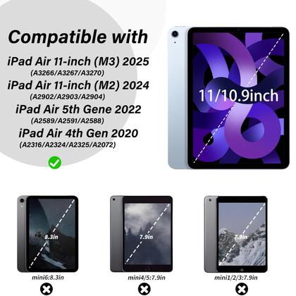 Imagem de Capa para iPad Air 7º/6º de 11 polegadas e 10,9 polegadas com teclado