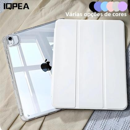 Imagem de Capa para iPad Pro 11"/10.2"/10.9"/13" (8ª, 9ª, 10ª Geração) e Air 4/5/6 - Com Porta-Lápis
