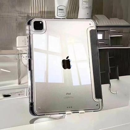 Imagem de Capa para iPad Pro 11"/10.2"/10.9"/13" (8ª, 9ª, 10ª Geração) e Air 4/5/6 - Com Porta-Lápis