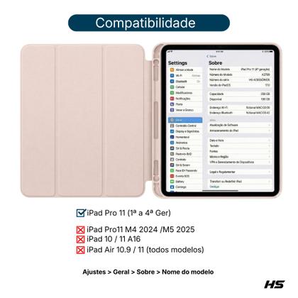 Imagem de Capa para iPad Pro 11" 1ª 2ª E 3ª 4ªGeração fundo liso colorido