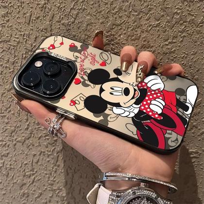 Imagem de Capa para iPhone 15/14/13/12/11 - Mickey e Minnie Mouse Colorida